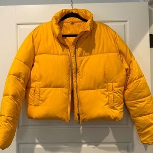 Double Zero Women's Puffer Jacket - Golden Yellow